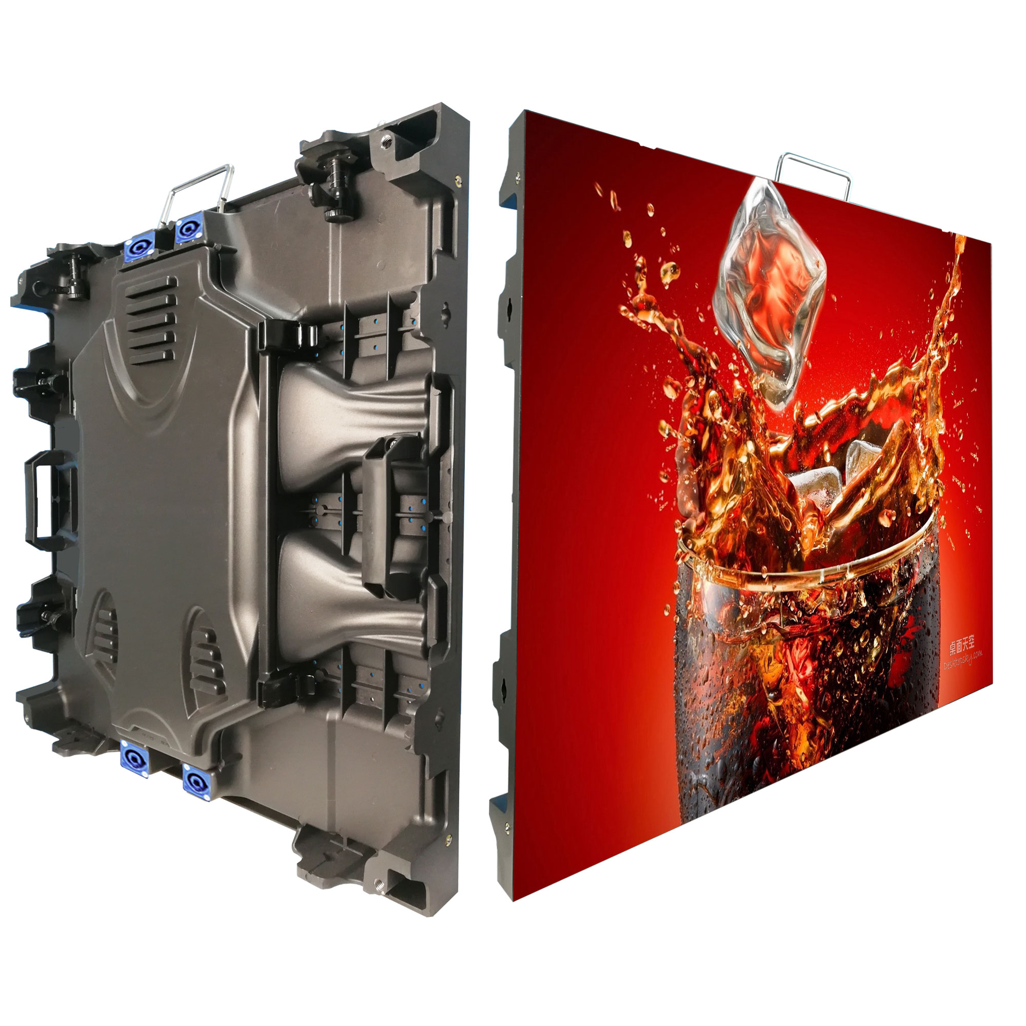 P10 Открытый Прокат светодиодный дисплей 640x640 мм