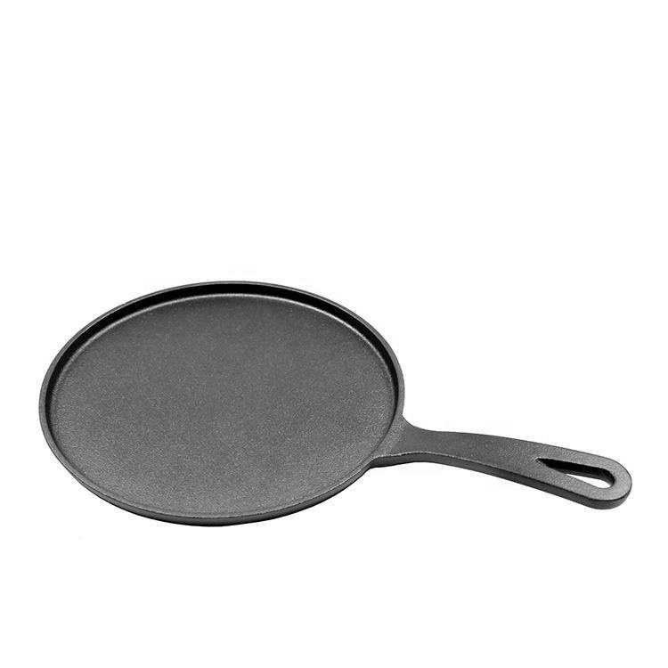 Nonstick Crepe Pan, Preseasoned Oil Dosa Pan Pancake Flat Skillet Tawa Griddle 10.5-Inch, Induction Compatible
