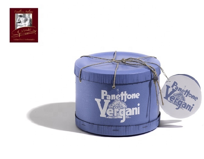 500 г Panettone итальянская премиальная превосходная винтажная коробка тамбурело Джузеппе Верди выбор Сделано в Италии