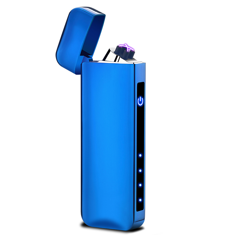 Электронная USB перезаряжаемая свеча плазменной двойной дуги Зажигалка для человека подарок