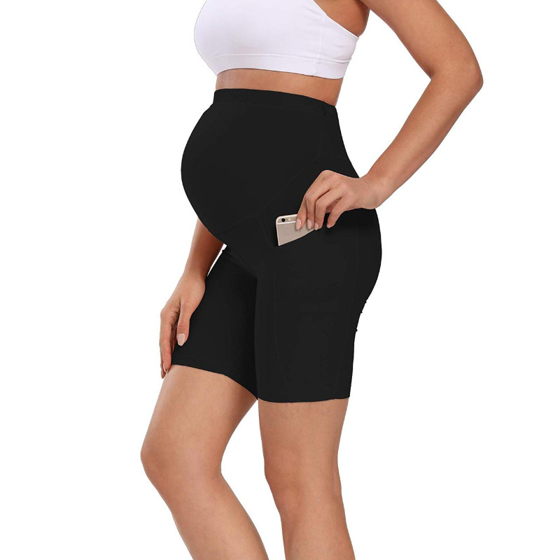 Wholesale custom logo dropshipping leggings sportwear sexy pocket womens yogo Pregnant biker shorts