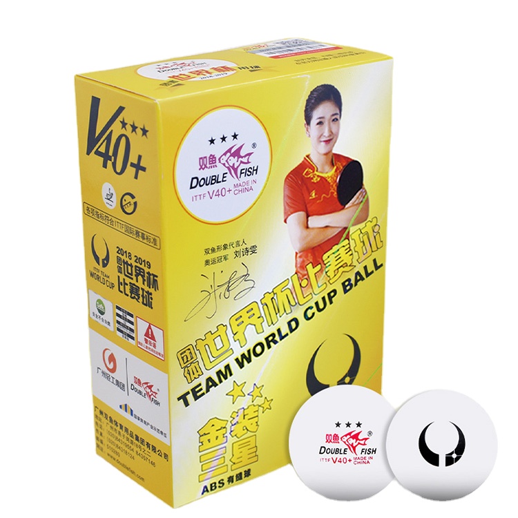 ITTF doublefish 3star White Table Tennis Balls Pingpong Balls