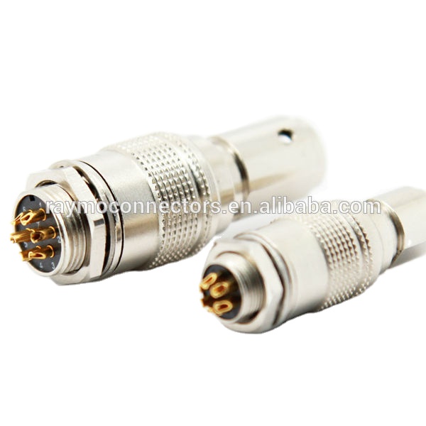 Двухтактный круговой разъемы hirose 12 штырьковый разъем HR10A-10R-12P