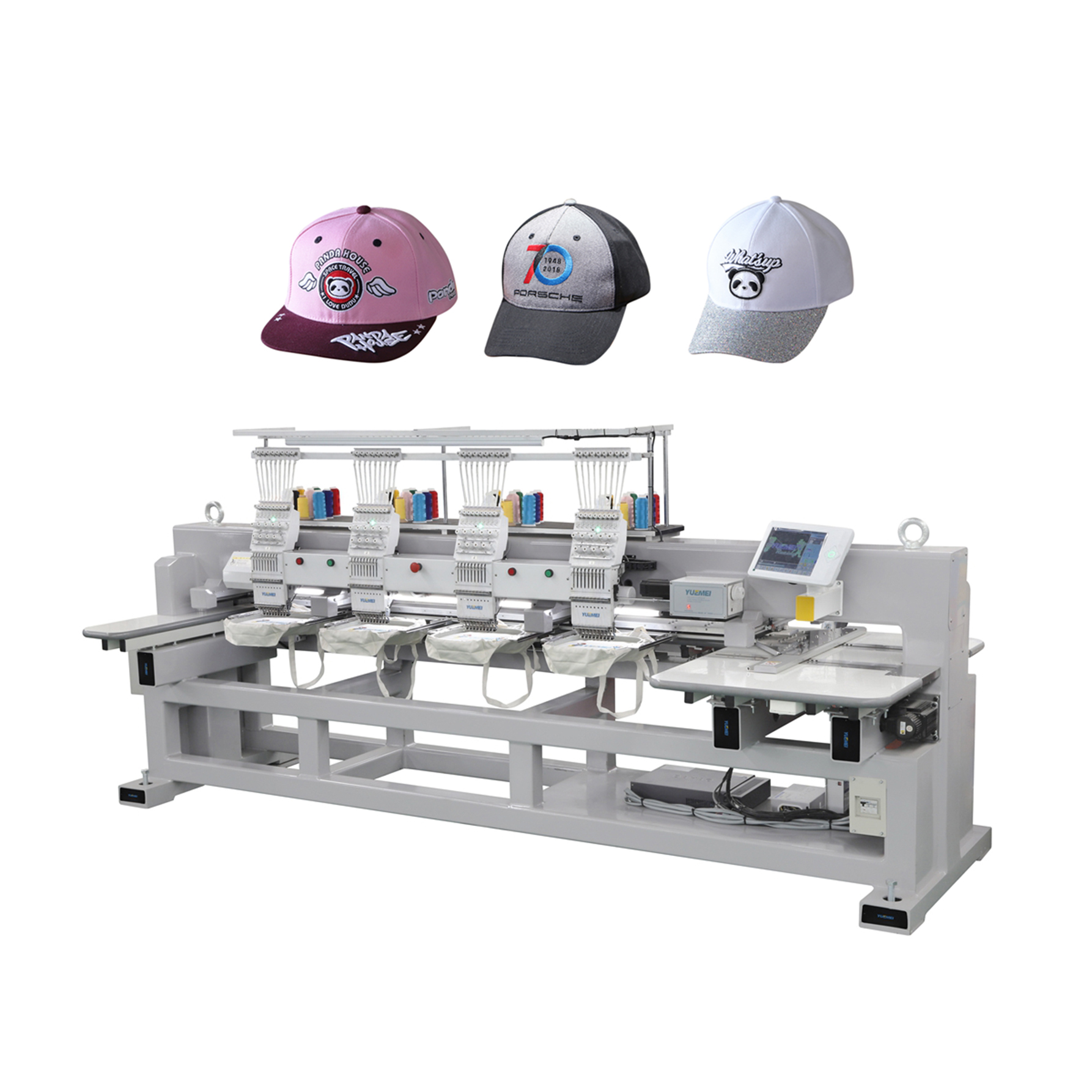 Multi needle embroidery machine computerized high quality commercial tajima embroidery machine 4 head for cap