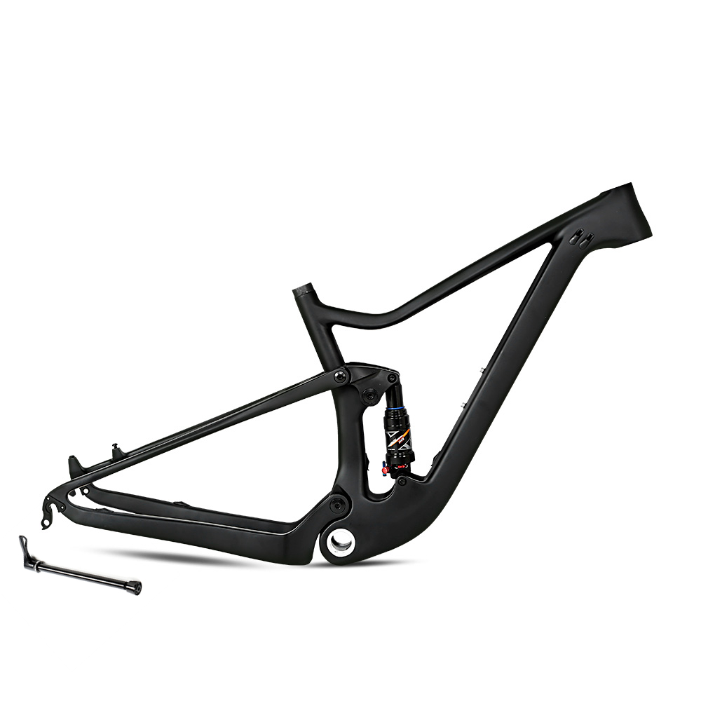 OEM логотип углеродное волокно полная Подвеска mtb рама B00ST 148 мм T1000 27,5 29 дюймов велосипед двойная подвеска горный велосипед рама