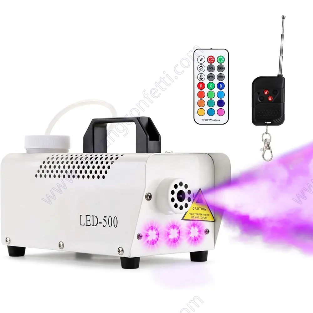 China Wholesale Lighting DJ Party sanitizer LED 500W disinfection sterilizer smoke spray changing color stage fog machine