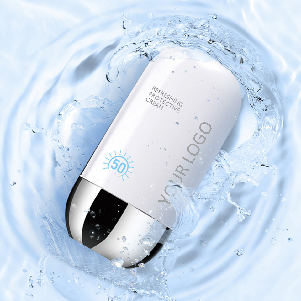 Органический солнцезащитный крем Korean Private Label, солнцезащитный крем для лица, солнцезащитный крем против веснушек, для всего тела, веганский отбеливающий солнцезащитный крем, Spf 50