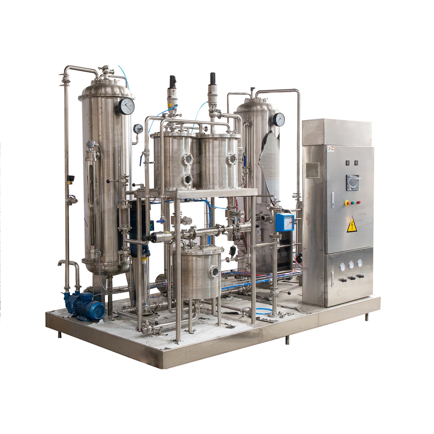 Small 1000L Carbonated Beverage Drink Sparkling Wine CO2 Gas Concrete Mixer