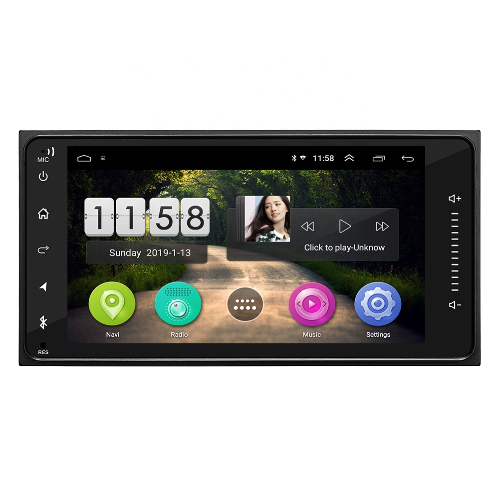 Универсальный автомобильный радиоприемник Android 7 дюймов 2Din для toyota Corolla с видео BT