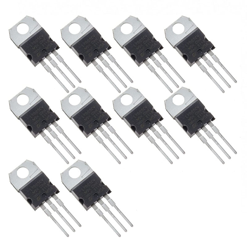 10pcs L7805CV L7806CV L7808CV L7809CV L7810CV L7812CV L7815CV L7824CV Transistor TO-220 L7805 Transistor Voltage Regulator