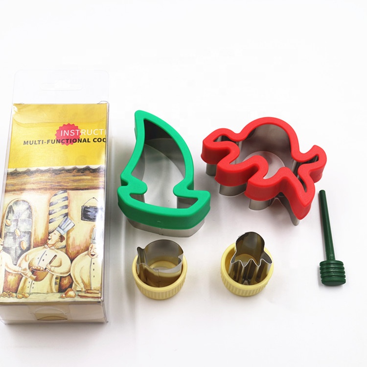 Лидер продаж на Amazon, металлические пляжные формочки для печенья с ручкой, 3D формочка для печенья, набор формочек для овощей в форме осьминога и лодки