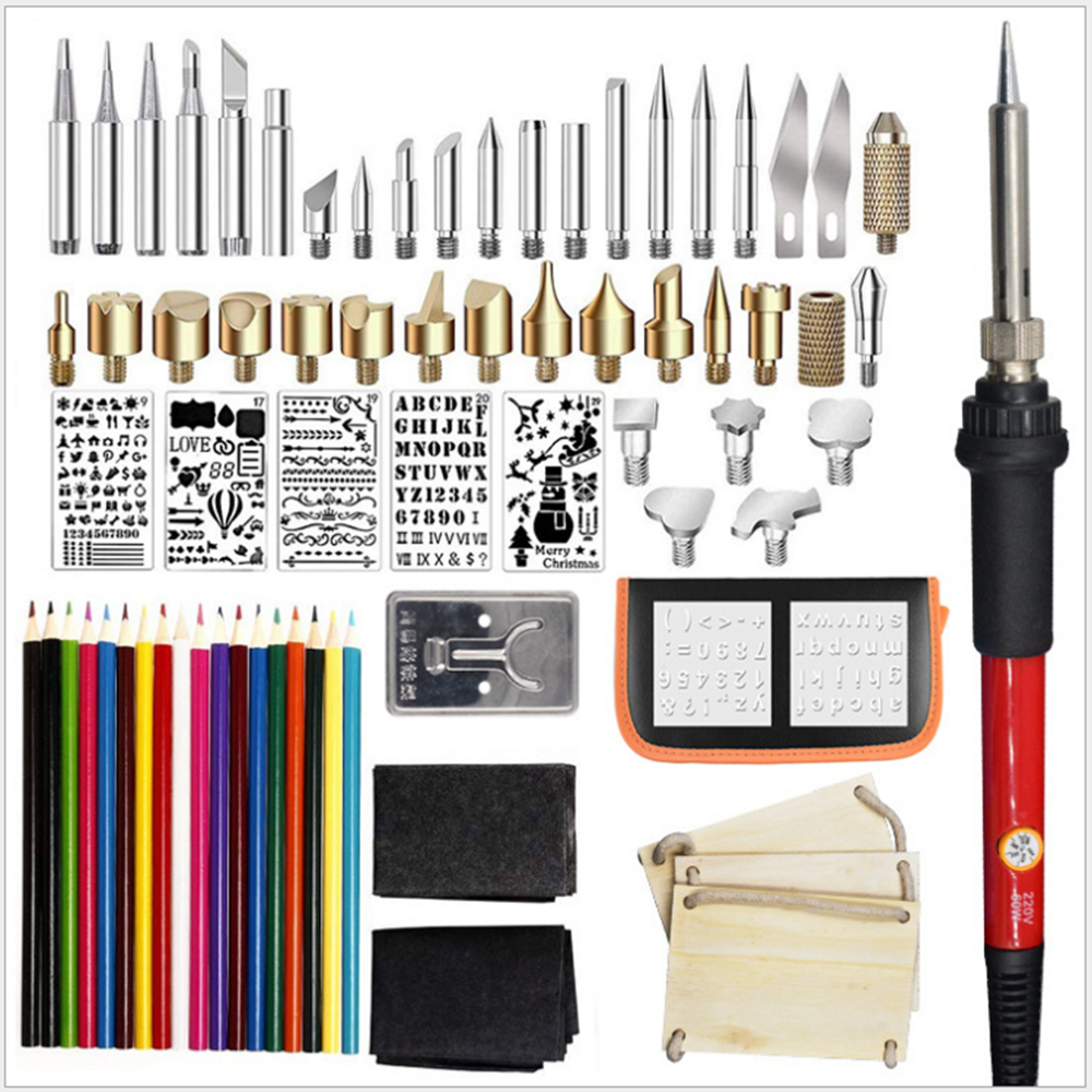 Amazon 79 In 1 60W soldering iron Wood burning kits Tool Pyrography machine for Wood Burning/Soldering/Carving/Embossing Tips