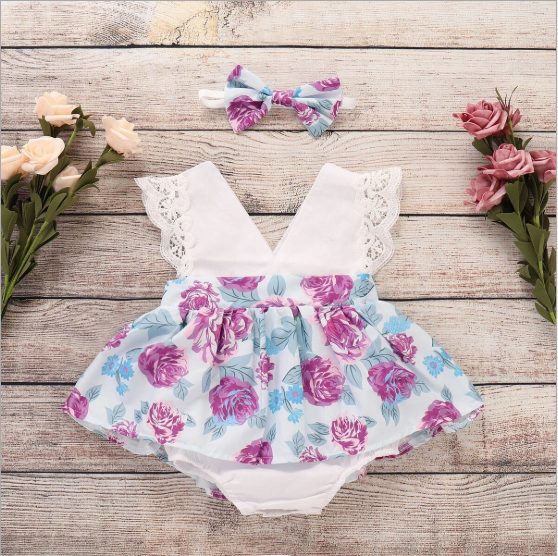 Cute baby Girl Dress Girl Daily Clothes Kids Summer tutu Dresses