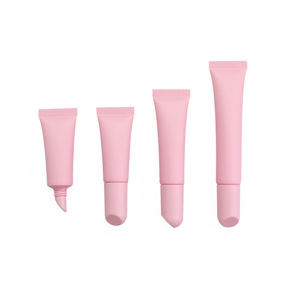 Wholesale Pink Soft Lip Gloss Tube Cosmetic Packaging 15g 20g 30g 40g Empty White Lotion Tube 50g White Squeeze Lip Balm Tube