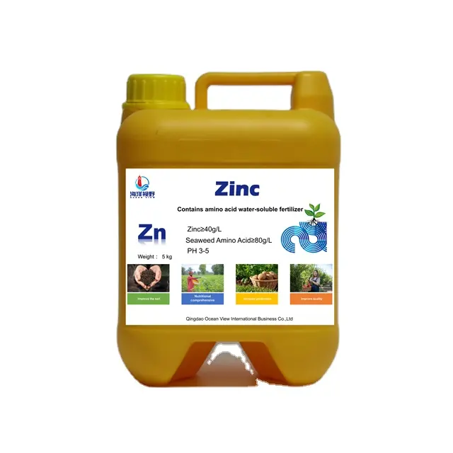 Hot Sale Agricultural Chemical Seaweed Micronutrients Zinc Liquid Fertilizer ORGANIC Fertilizer