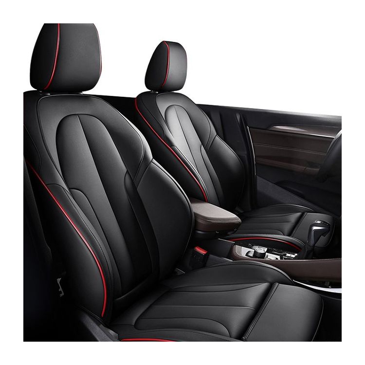 Car Seat Covers Black Leather Pu Set Oem Universal Style Suit Pcs Color Vehicle Feature Weight Car Seat Protector