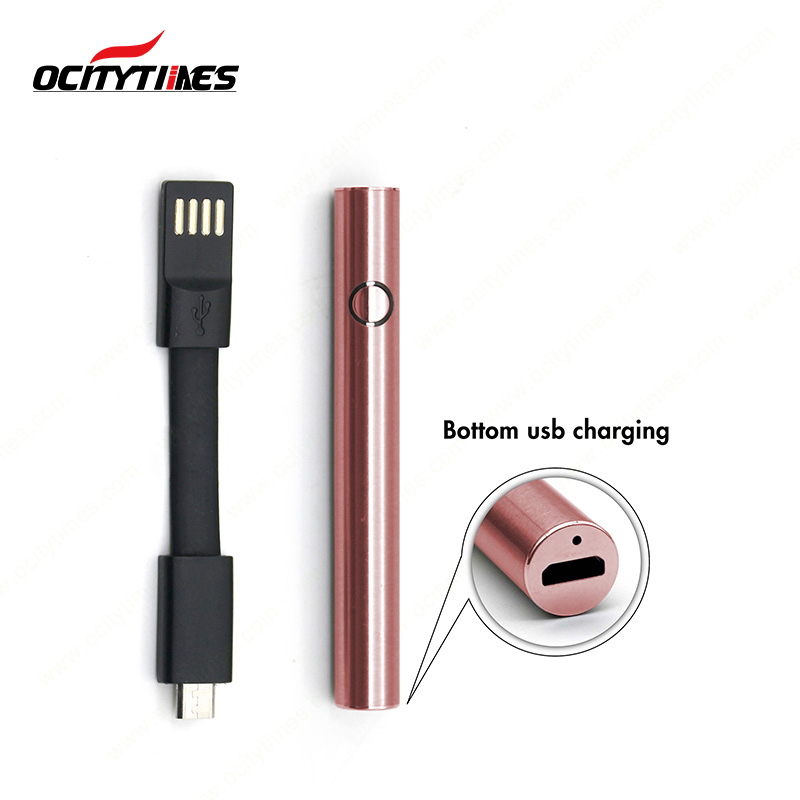 Custom logo 380mah Rechargeable adjustable Voltage CBD Vape Pen Cartridge vaporizer battery 510 battery