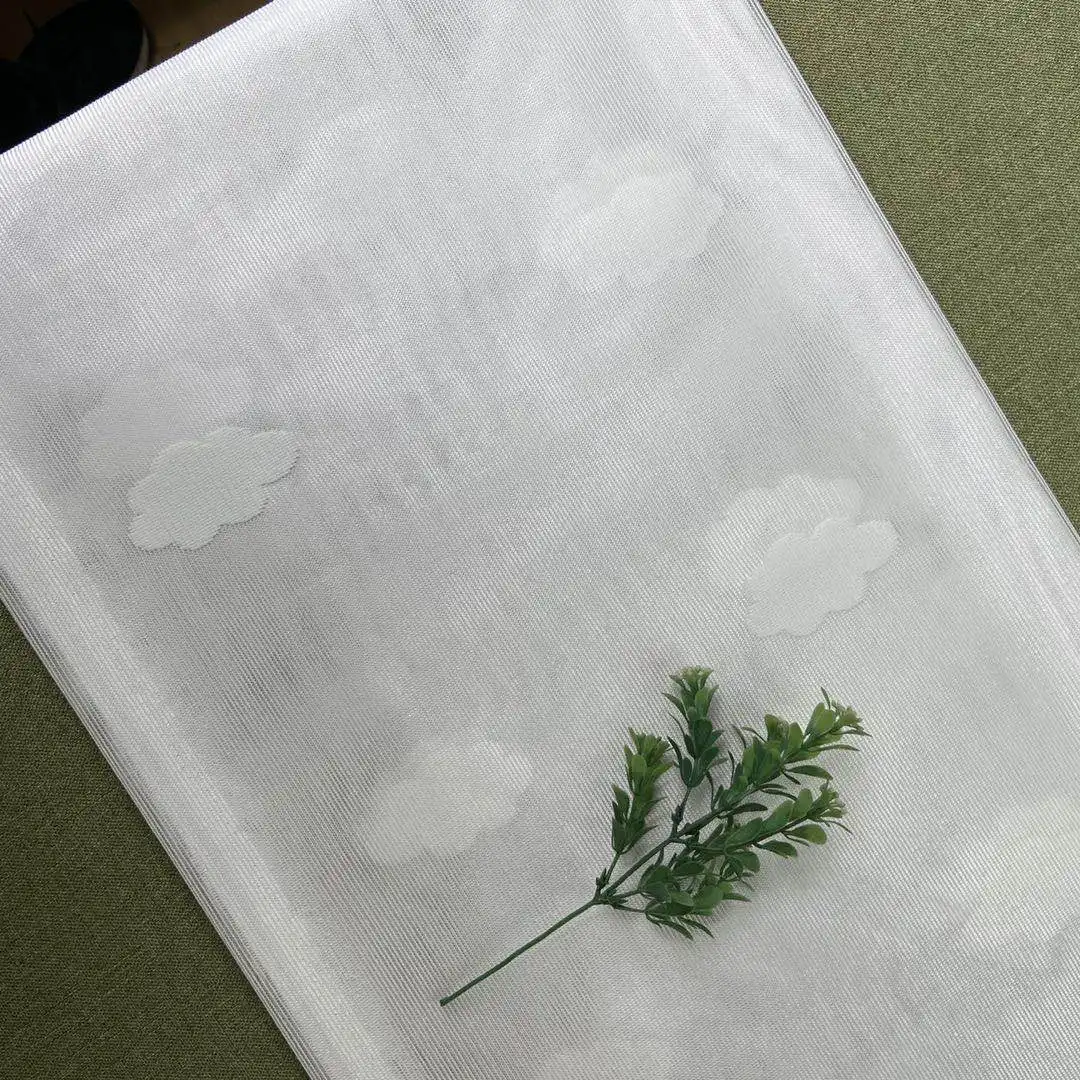 Декоративные легкие свадебные белые вязаные сетчатые пятна из полиэстера Тюль прозрачные шторы вуаль ткань