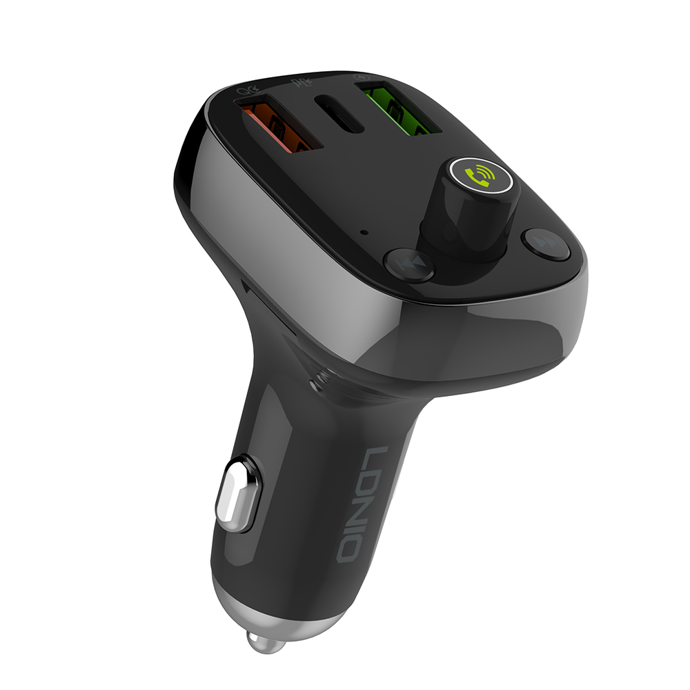 Fm-передатчик Автомобильный Bluetooth 5,0 беспроводной радио адаптер Универсальное автомобильное зарядное устройство с быстрой зарядкой QC3.0