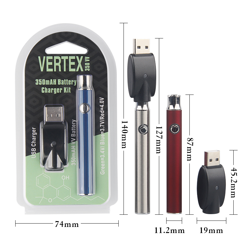 Аккумуляторная батарея 510 thread CBD vape pen с регулируемым напряжением предварительного нагрева