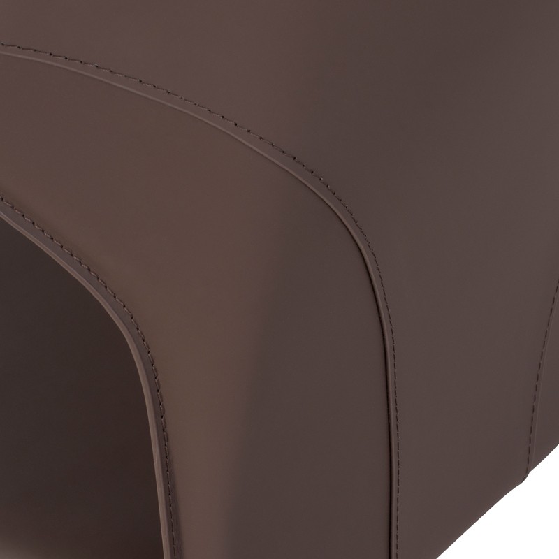 DLTH1888A #Modern style stainless steel base saddle leather dining chair