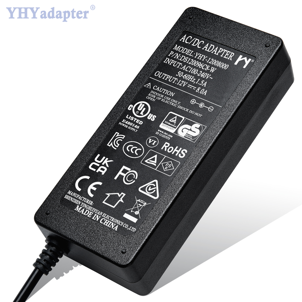 12vdc 96w 100w настольный адаптер питания UL CUL CE UKCA KC PSE 12 вольт ac dc 12 v 8amp источник питания 12 v 8a 8.3a адаптер постоянного тока