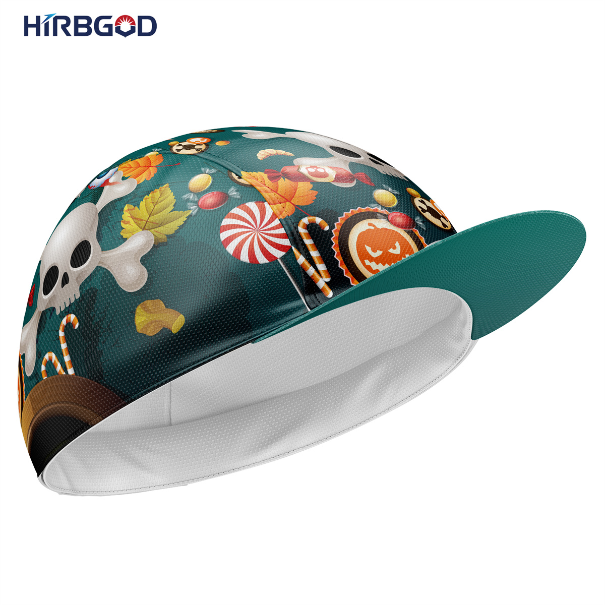 Классическая Шапка HIRBGOD с черепом для взрослых, дизайнерская велосипедная шляпа из спандекса, дышащая подкладка для шлема, летняя шапка для езды на велосипеде
