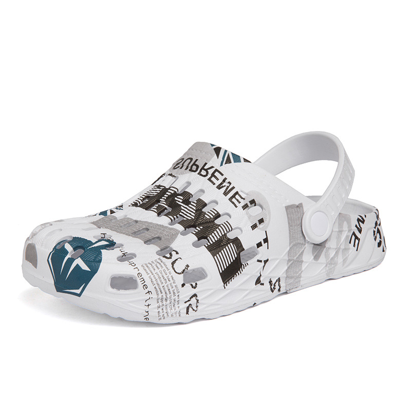 Fashion Manufacture Custom Logo Wholesale Breathable Soft Lining Thick Sole Outdoor Men Clogs