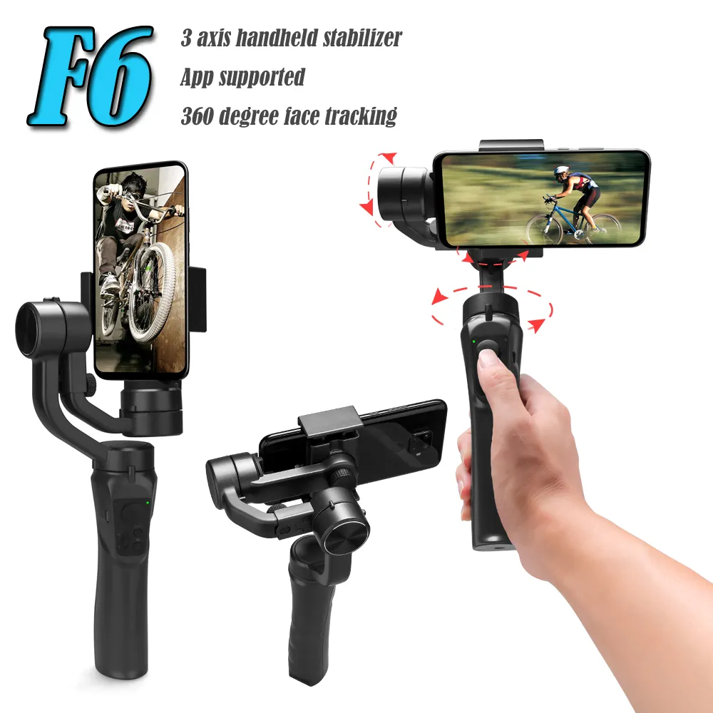 Professional Top quality Gimbal 3 Axis Gimbal Handheld Smartphone Stabilizer App Support Auto tracking suitable for Smartphones