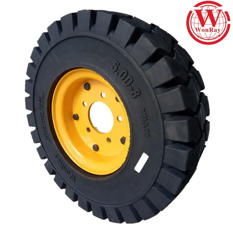 standard forklift parts wheel forklift tire 500*8 with rim 3.00-8 for truck