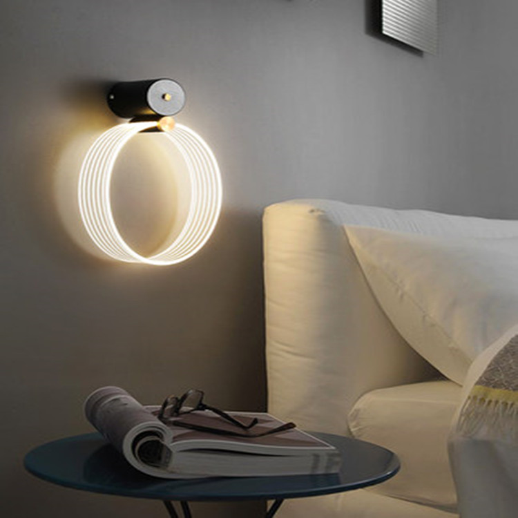 Modern minimalist 2021 new living room light luxury Nordic acrylic wall lamp