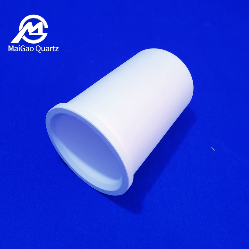 Hot selling white opaque high temperature resistant quartz crucible used in chemical plants
