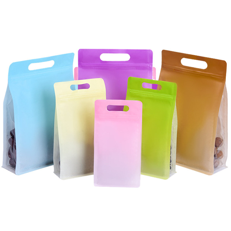 Candy Plastic bags plastic bags for business flat bottom eight side seal food packaging bags