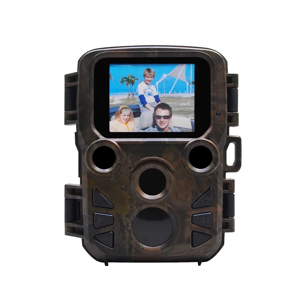 Мини охотничья камера 4 AA батарея 16MP 0,45 s Быстрый запуск широкоугольная охотничья камера с ночным видением