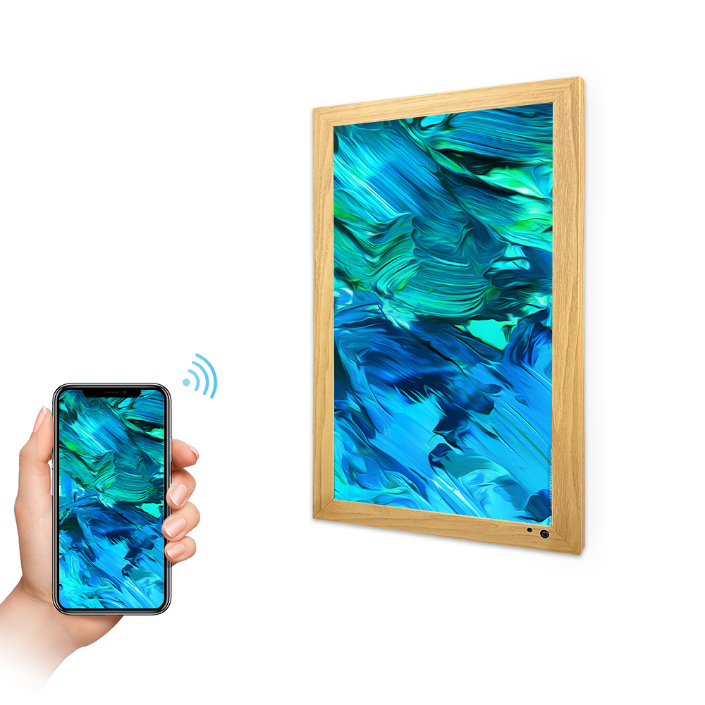 21,5 дюймовая цифровая фоторамка с Wi-Fi, настенный дисплей с сенсорным экраном, умная цифровая рамка