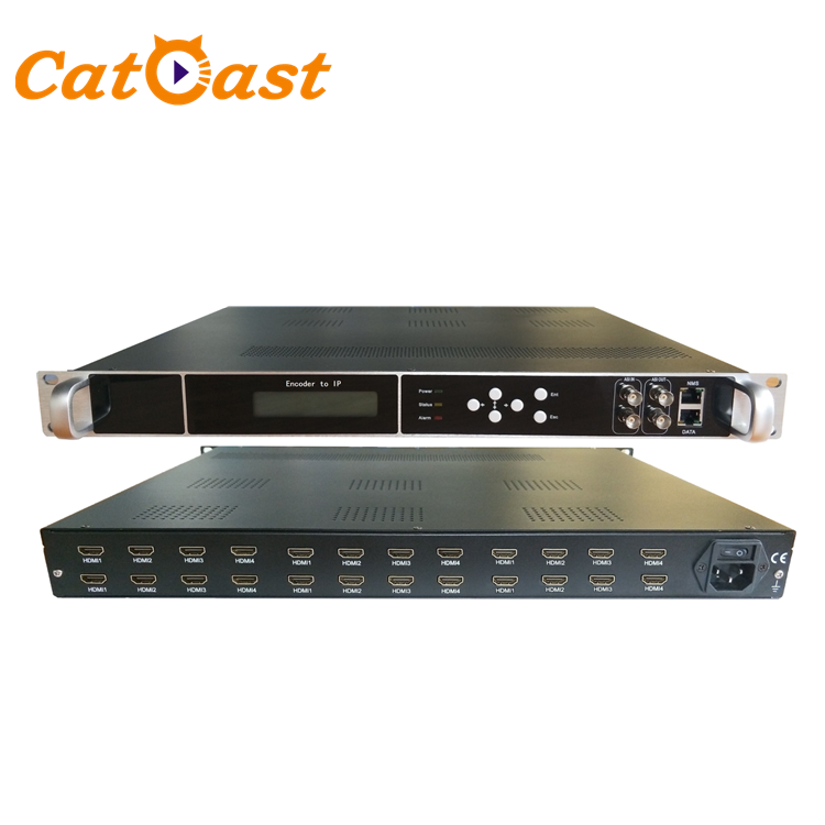 IPTV Оборудование HDMI 24 канальный кодер 1080P HD H.264 кодер IPTV IP видео кодировщик