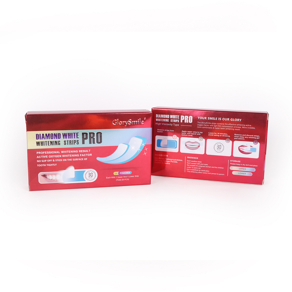 Bulk Wholesale Teeth Whitening Dry Strips Glorysmile Pro Tooth Whitening Sticks Private Logo