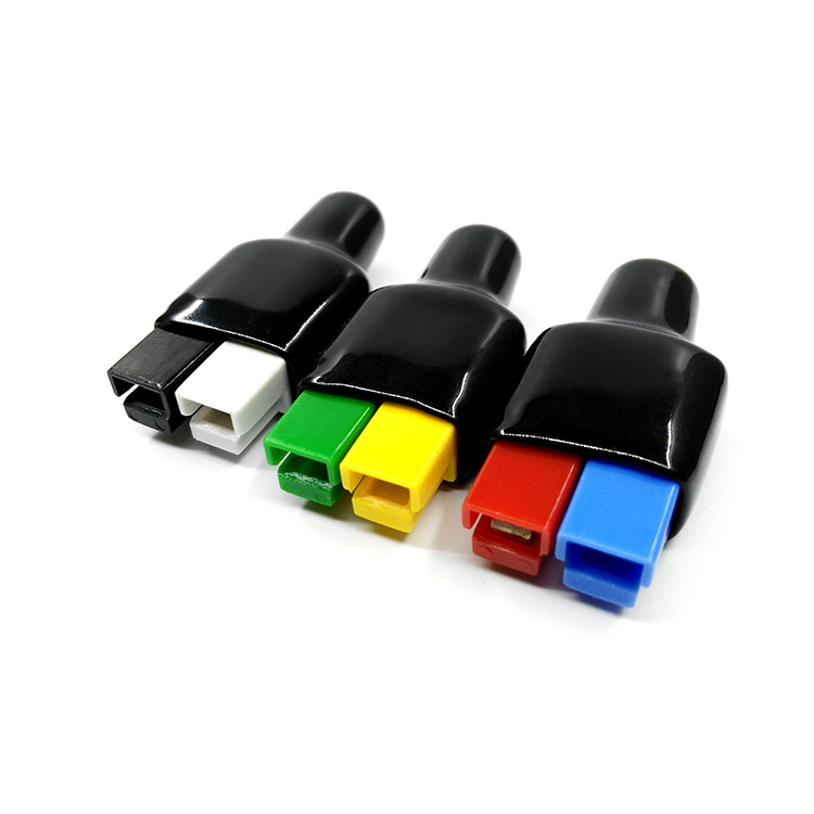 JQ Male and female butt joint of wire connector 2core 75A Rubber Plug connection plugs Dust Cover Sheath