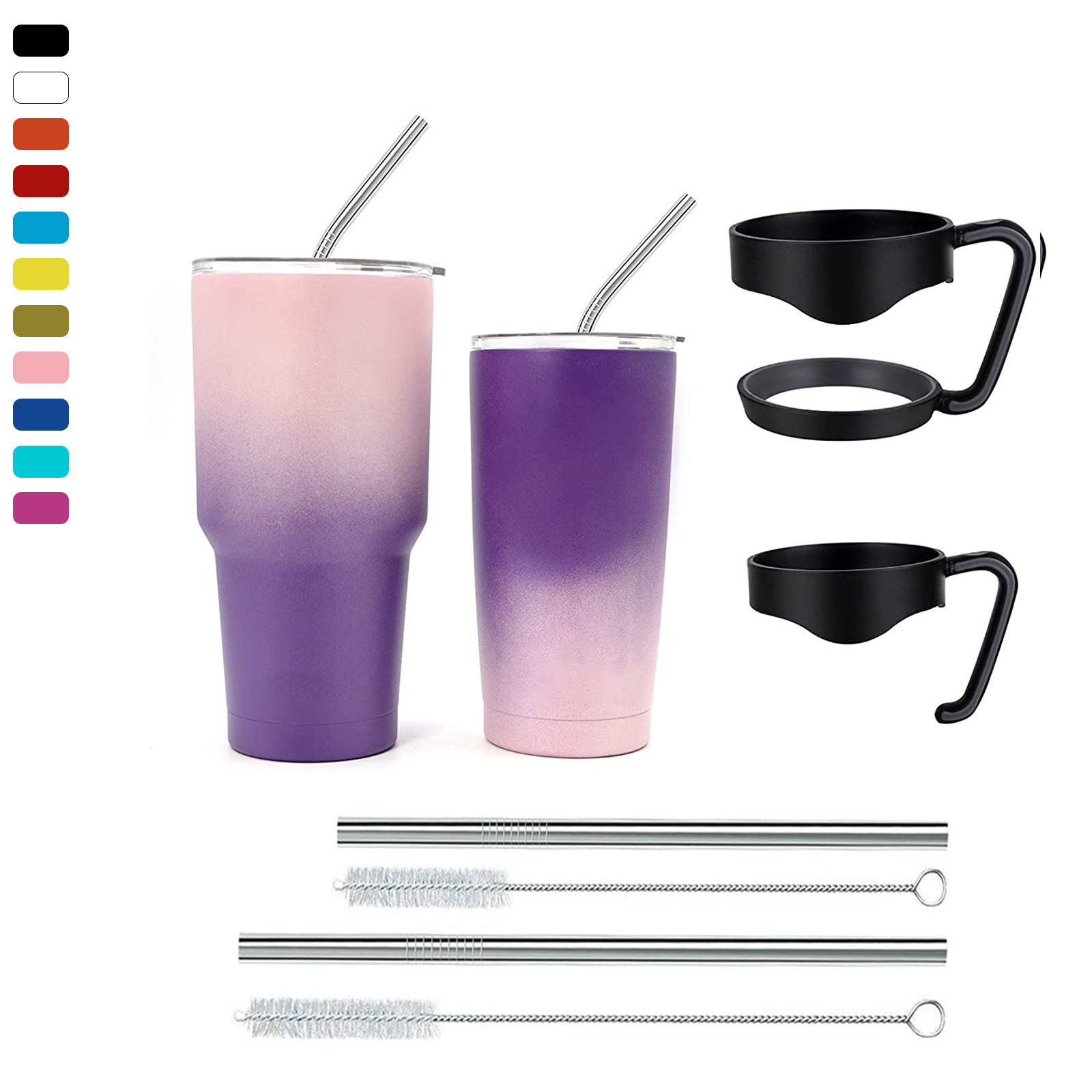 WeVi Car 30oz 20oz, кружка для кофе с двойной стенкой из нержавеющей стали 18/8, вакуумная Изолированная с крышкой