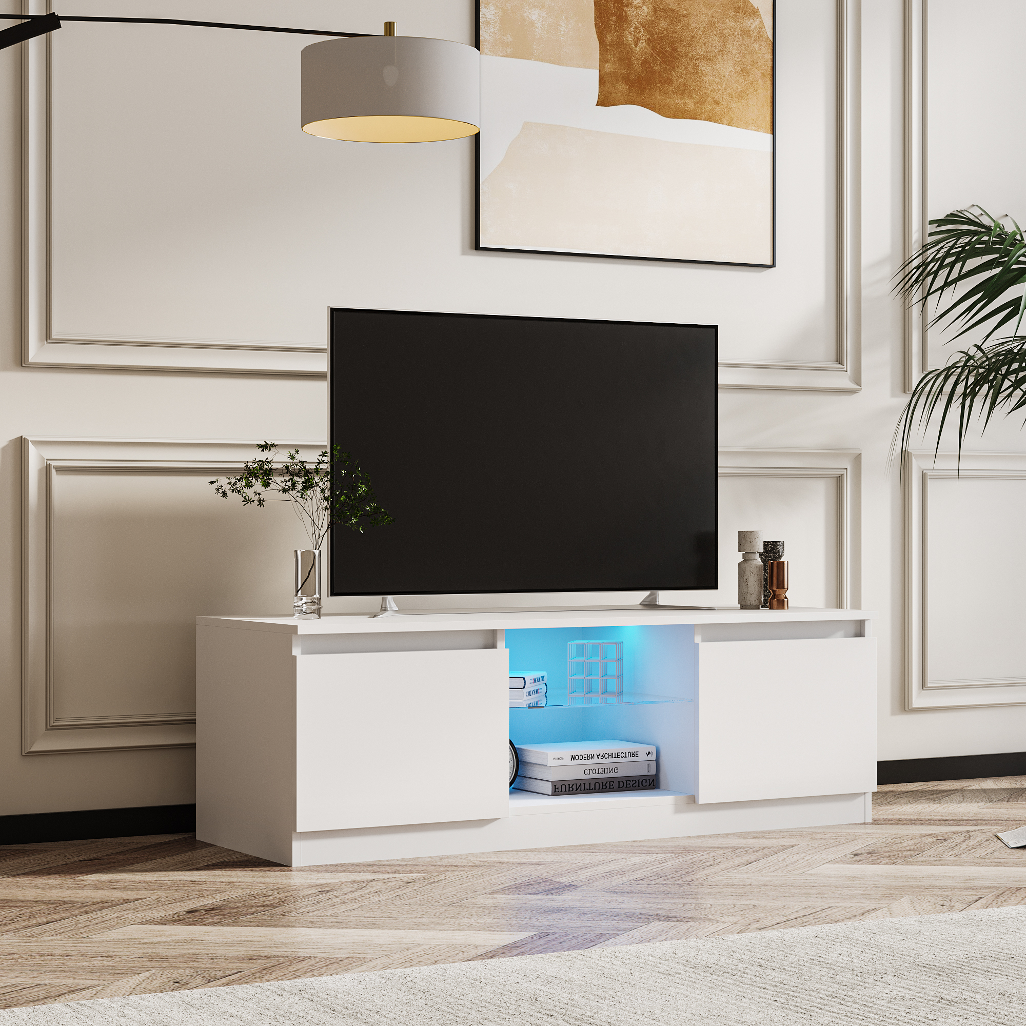 luxury wooden tv stand modern design fairplace 71 tv cabinet for living room or bedroom led furniture