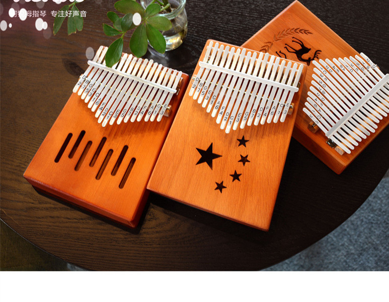 Под заказ 17 клавиш Kalimba инструмент хорошее качество большой палец фортепиано для продажи