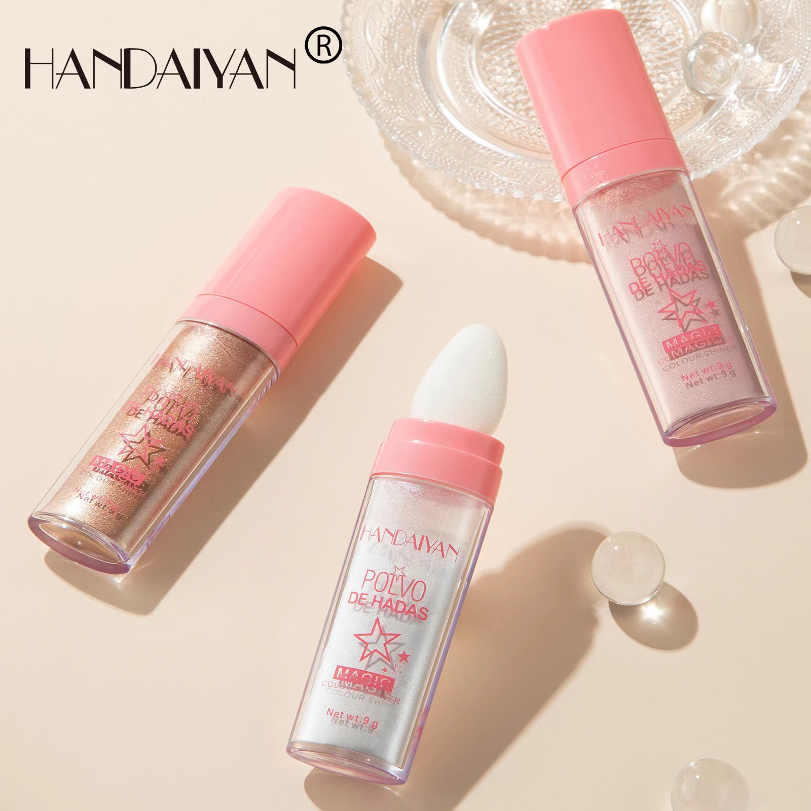 2022 Новое поступление Polvo de Hada 3 вида цветов подсветки ultramo iluminadores colorete Cosmetico al por mayor