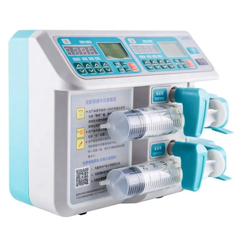 Low Price Medical Infusion Pump Hospital ICU Dual Channel Portable Electric TCI Injection Syringe Pump Industry