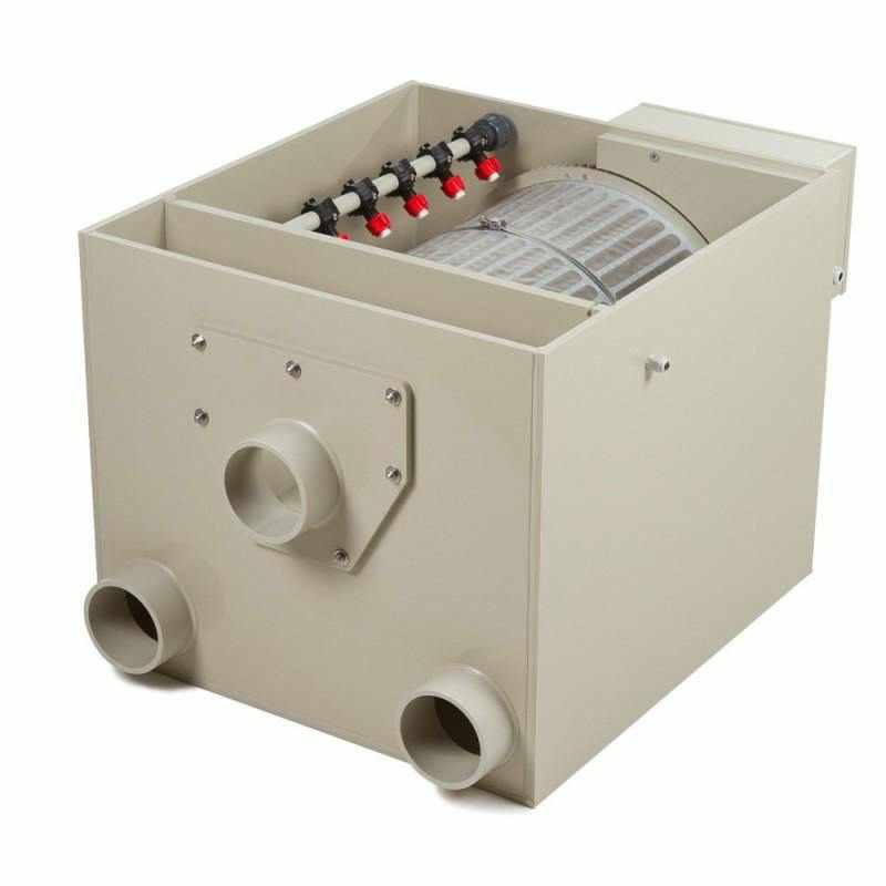 Фильтр для воды, твердая жидкость, сепарация маленькой емкости, 10m 3/h, барабанный фильтр для аквакультуры