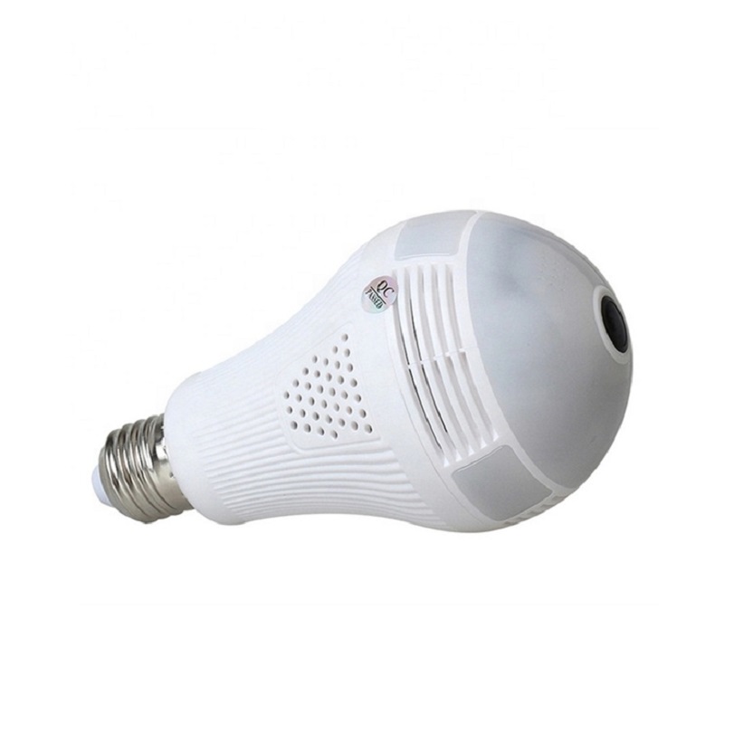 2021 Wireless IP Camera Bulb Light WiFi Fisheye 1080P 360 degree Mini Camera 1.3MP Home Security Wi