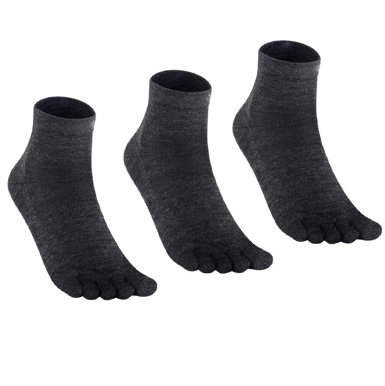 Men's and Women's Merino Fleece Toe Socks Custom Five Finger Socks Anti-Bacterial Running Sports Socks
