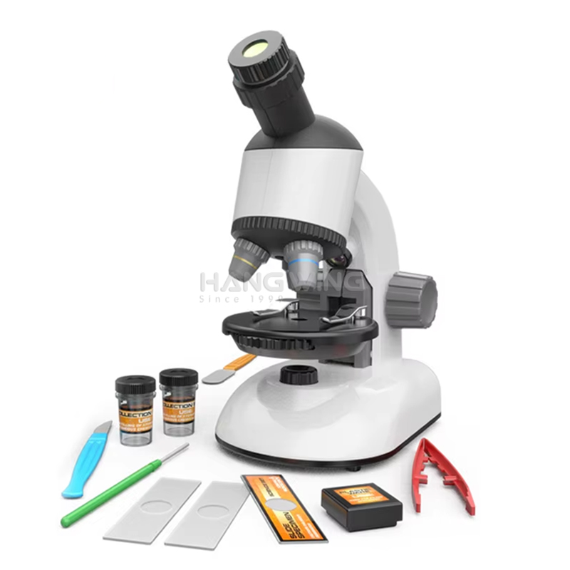 HW explore the micro world STEM learning educational new science engineering toys telescope 1200 Times rotating head microscope