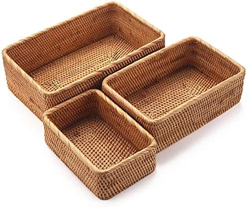 Корзины для хранения из ПЭ ротанга