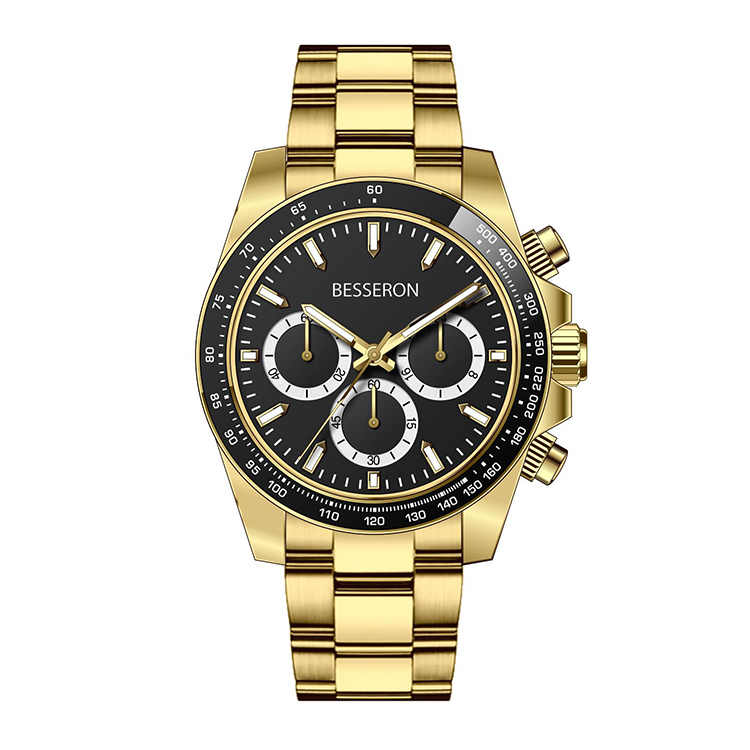 Часы Relojes черные, серебристые, золотистые, стальной корпус, оптовая продажа, мужские Роскошные Кварцевые часы