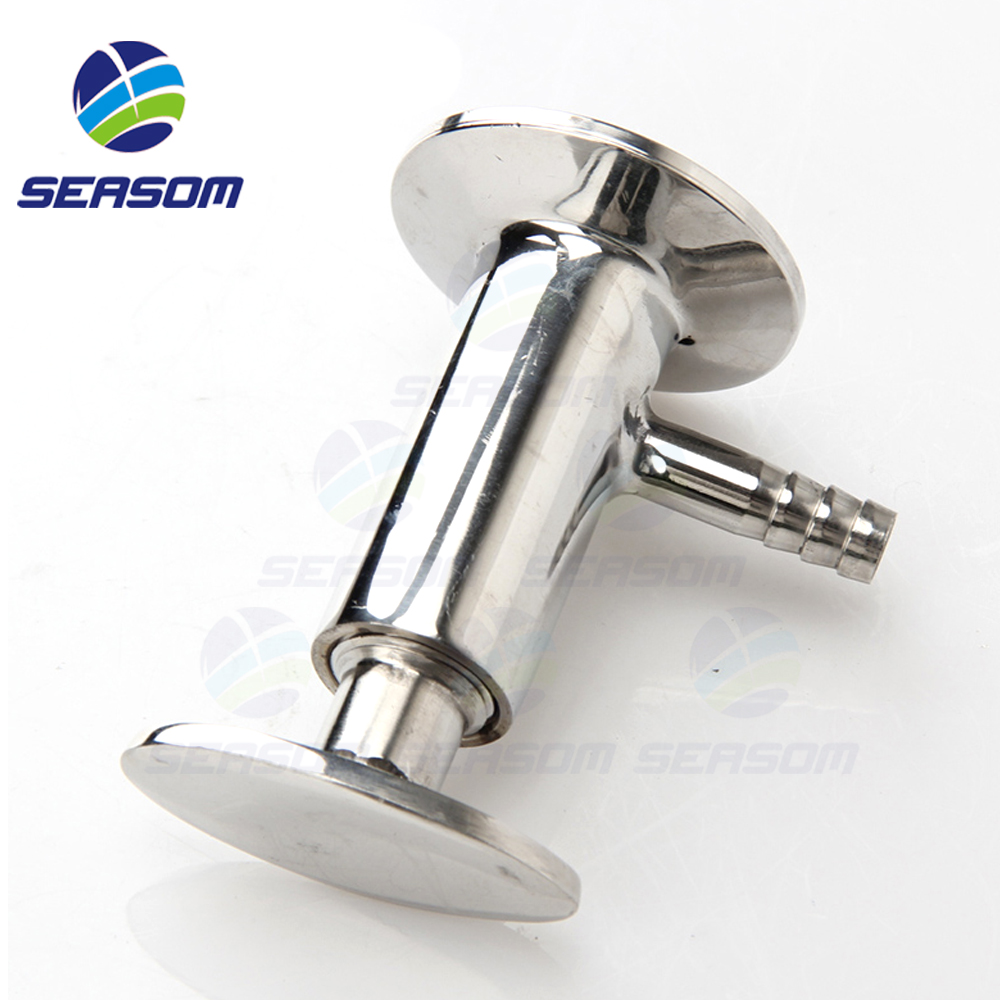 SEASOM санитарный тройной зажим фармацевтический Ss316l пользовательский ручной клапан для отбора проб пивной пены
